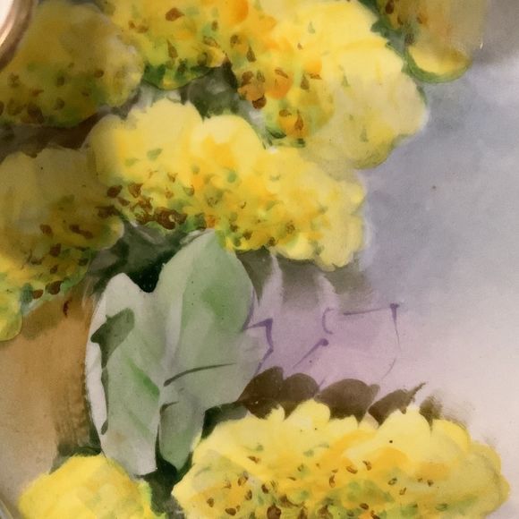 Vintage Ginori Italy Hand Painted Floral Dish - Picture 3 of 16